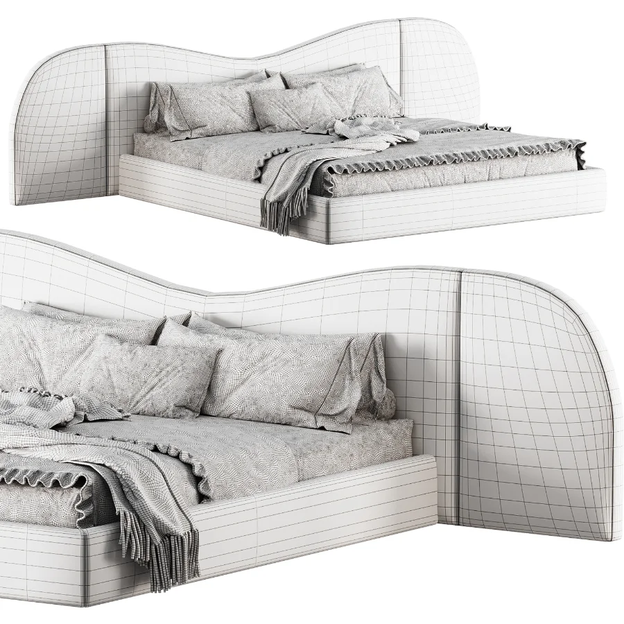 Everest Linen Fabric Bed - Image 4