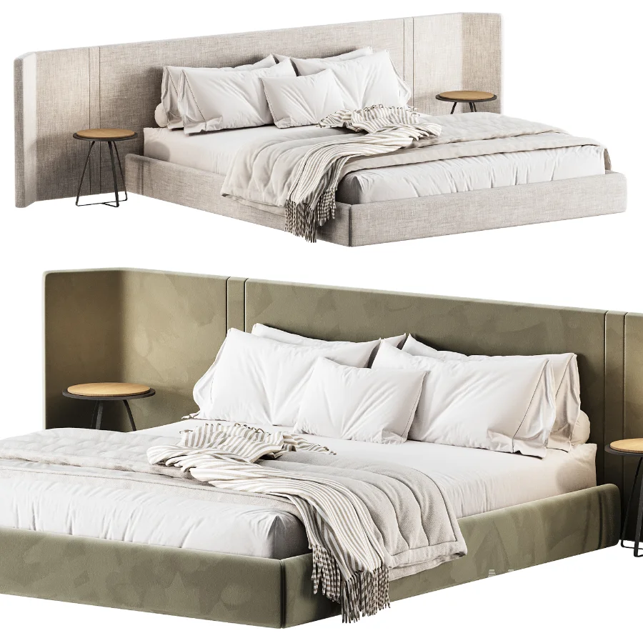Japandi Double Bed 03 - Image 3