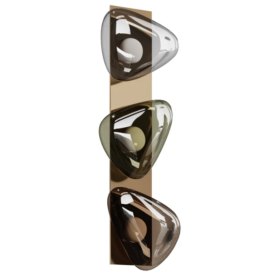 Modern Organic Glass Wall Lamp - Image 3