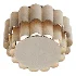 Folia scalloped natural linen flush pendant - Thumbnail 2