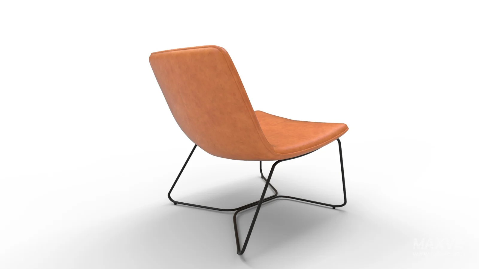 Tan Slope Lounge Chair - Image 1