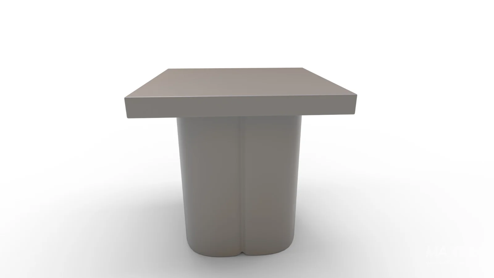 Kayla Black Concrete Side Table - Image 4