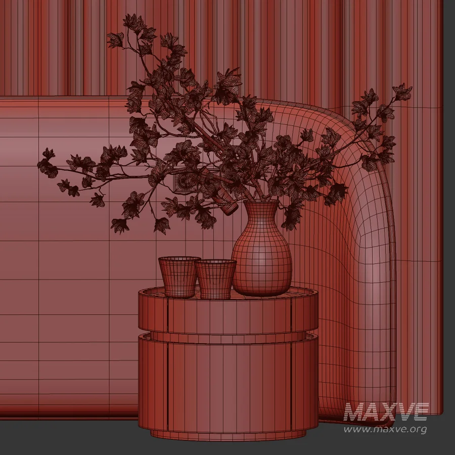 Organic Headboard Set07 - Image 5