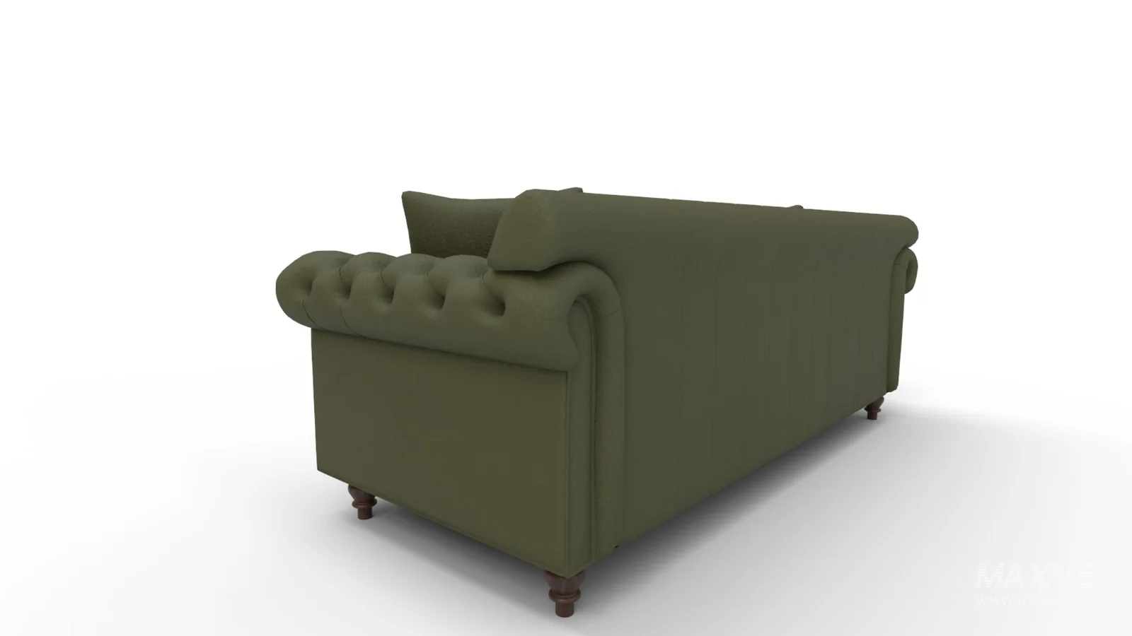 Eva Green Velvet Sofa - Image 9