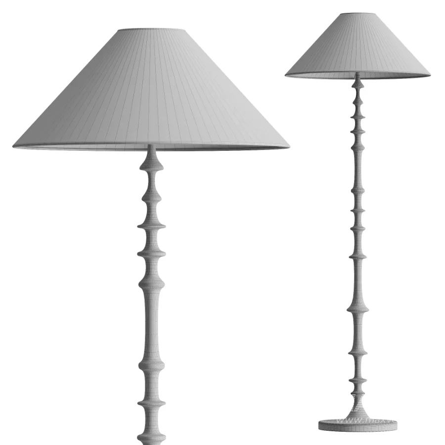 PetrusTall Matte Black Floor Lamp - Image 3