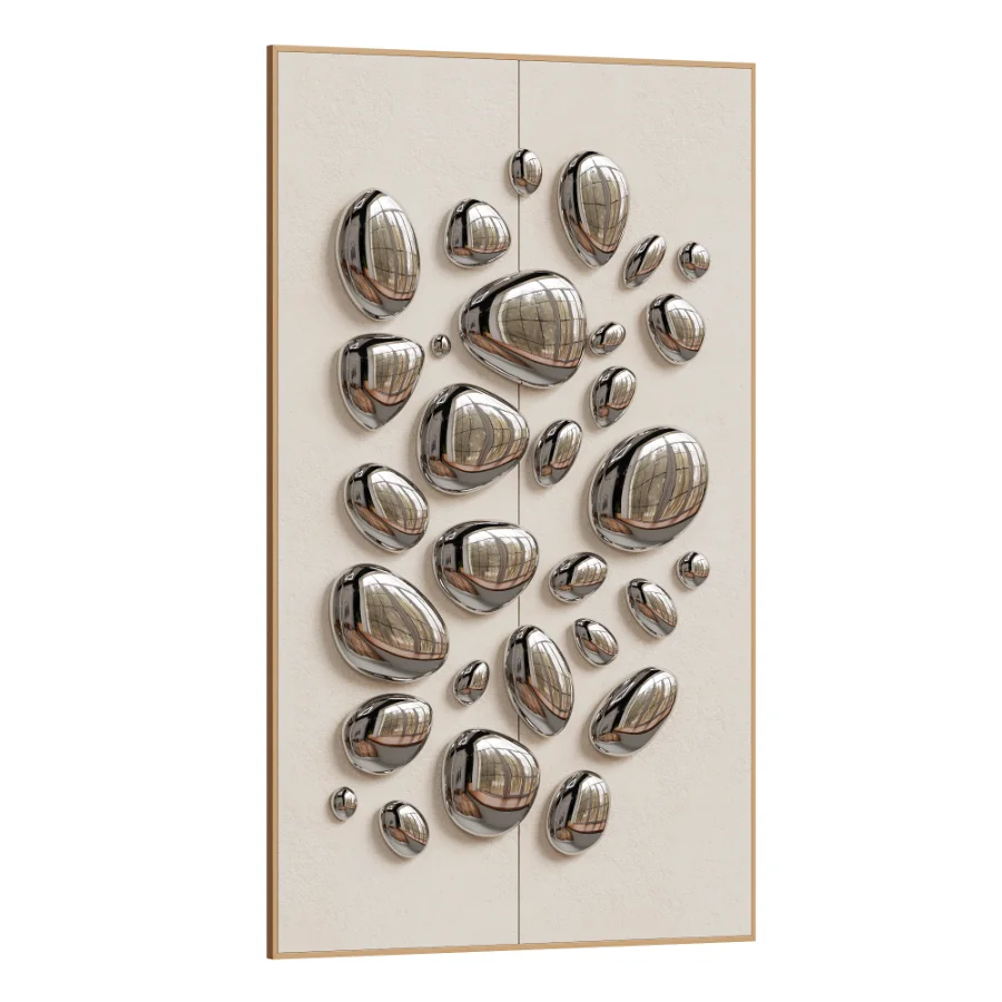 Chrome Bubble Wall Decor 26 - Image 1