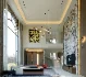 Modern villa living room and dining room interior scene - Thumbnail 1