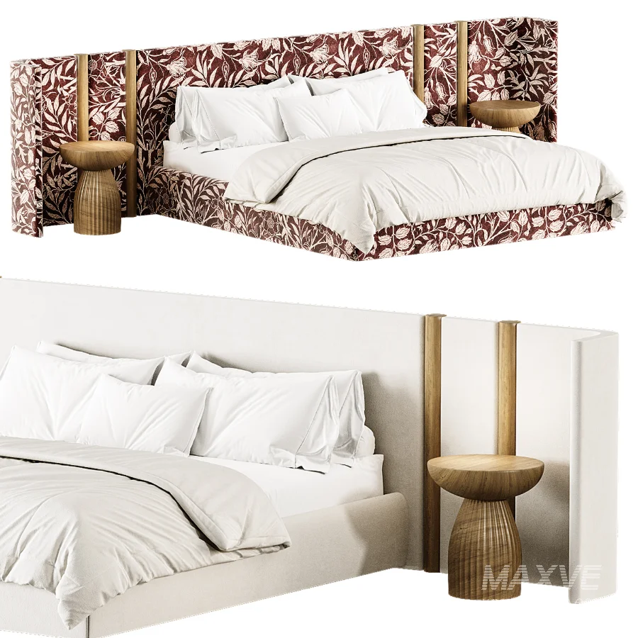 Japandi Double Bed 02 - Image 6