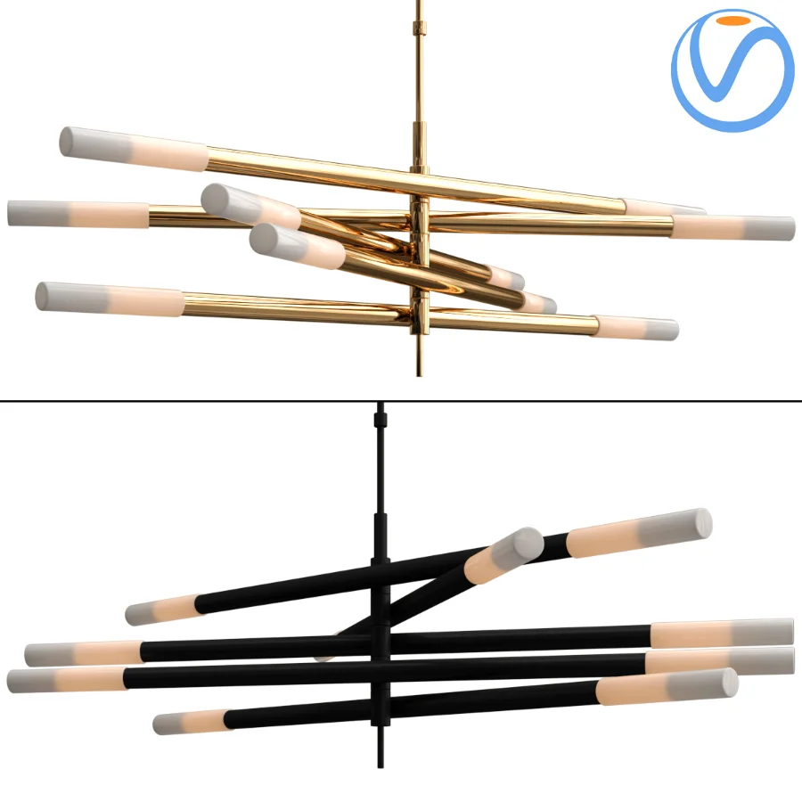 Rousseau Articulating LED Chandelier - Image 1