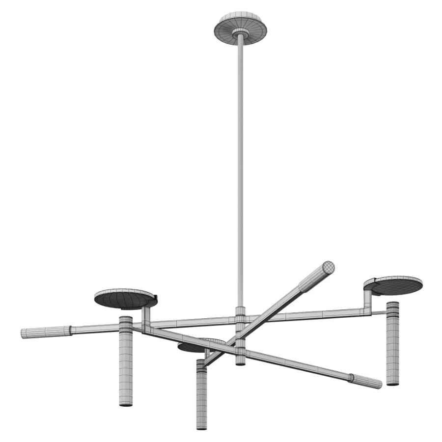 Melange Large Floating Disc Chandelier by Visual Comfort - Image 5