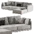 Naples Modular Upholstered Chaise L-Sectional - Thumbnail 4