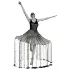 Golden Bronze Ballerina Water Fountain - Thumbnail 9