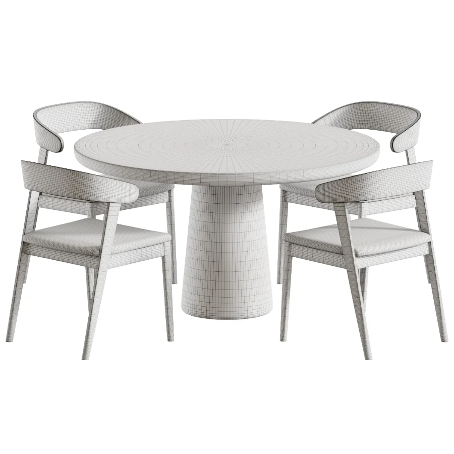 Wooden kitchen chair and Dining table Makoto - Image 5