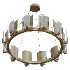 Carrara Marble Round 12 Light Chandelier - Thumbnail 4