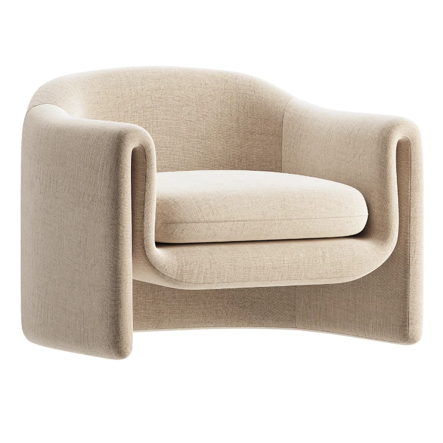 Willow Jacquard Sculptural Chair - Image 1