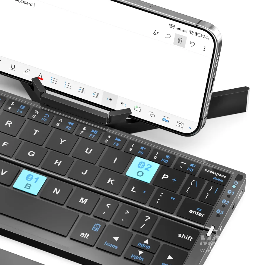 Bluetooth Keyboard Foldable - Image 4