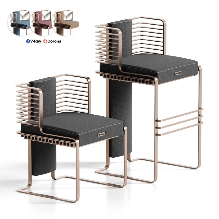 JARMAN Bar Chair and Dining Chair - Image 1