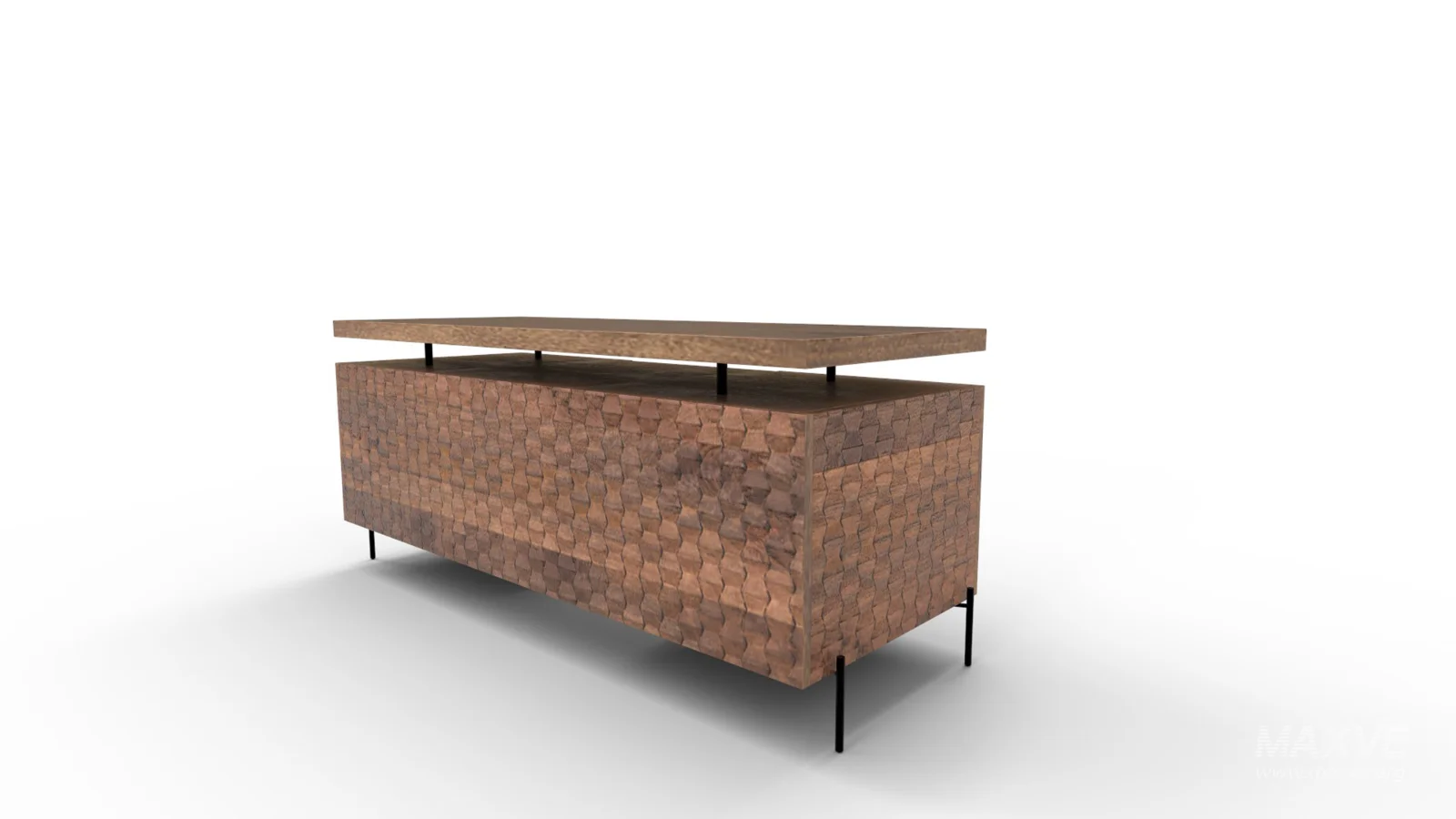 Raffael Carved Wood Executive Desk - Image 6