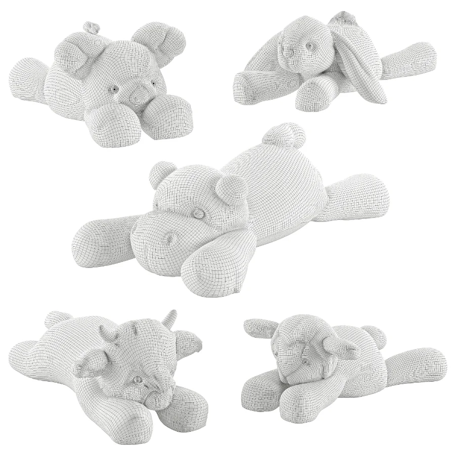 Sleeping Plush Toys Set 47 - Image 7