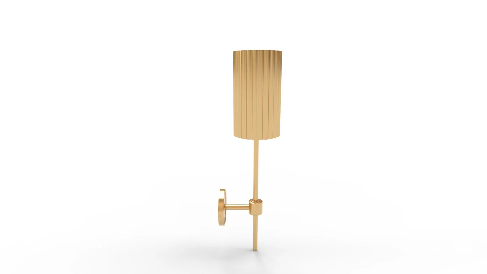 FLUTED GOLD WALL SCONCE - Image 1