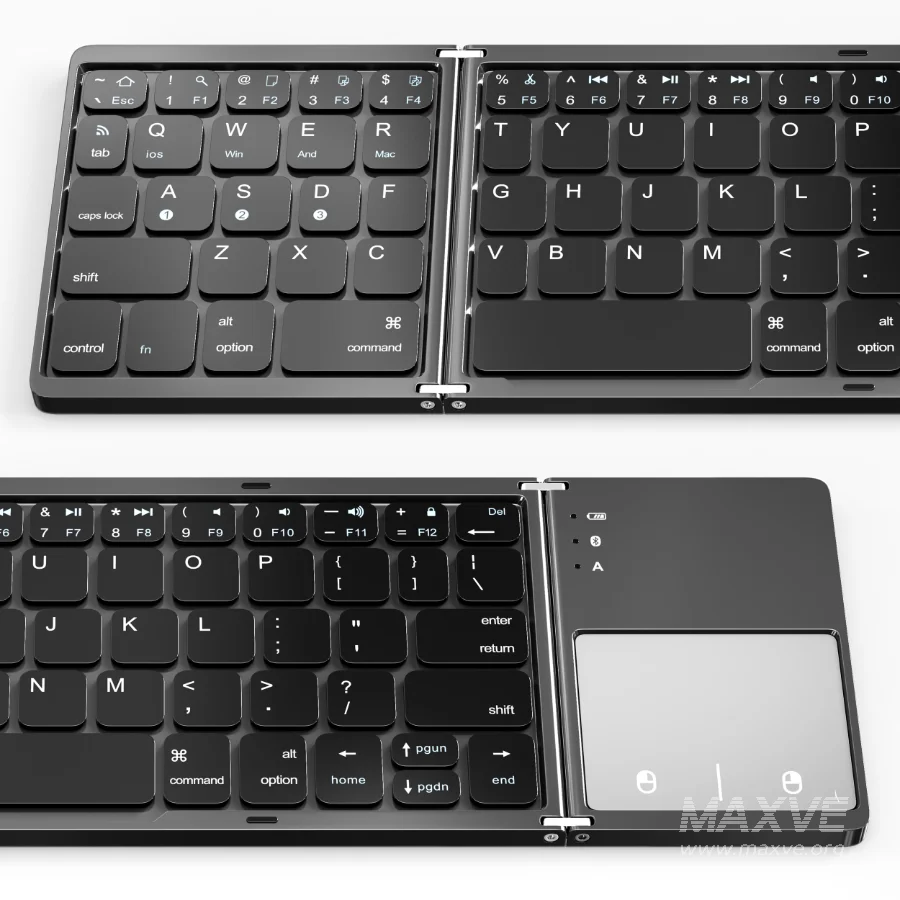 Portable Wireless Bluetooth Folding Keyboard - Image 4