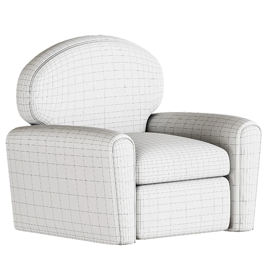 Roma Soft armchair By Saloni - Image 4