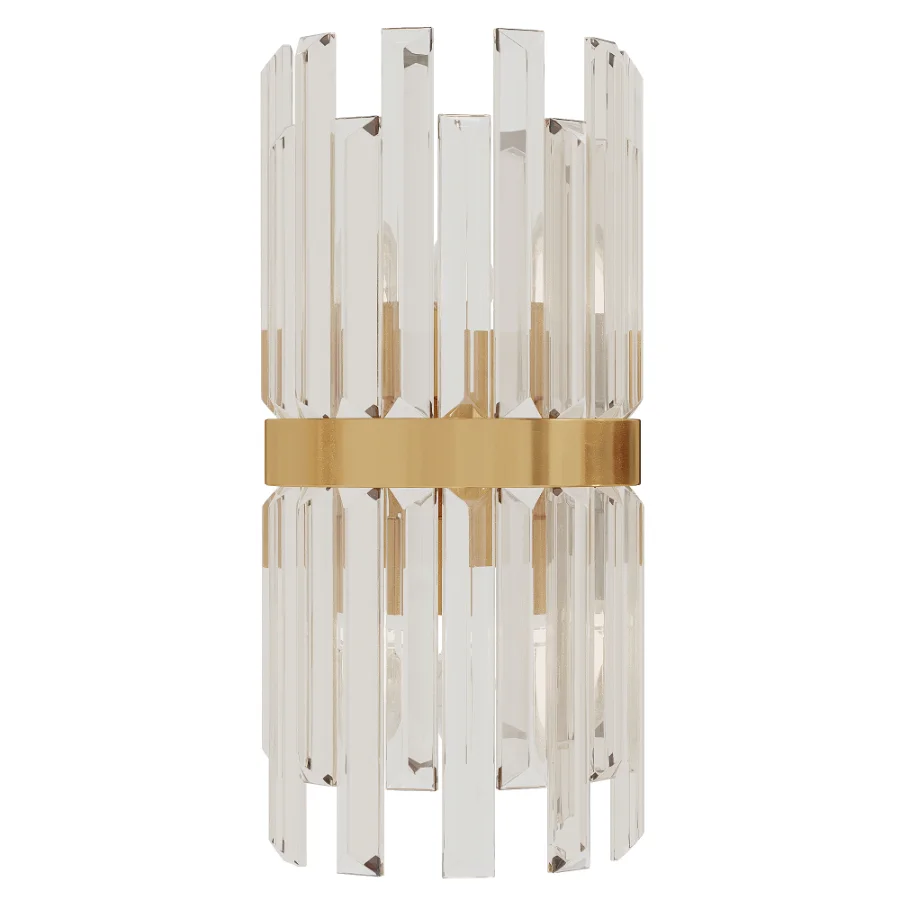Gold Crystal Vanity Wall Light - Image 2
