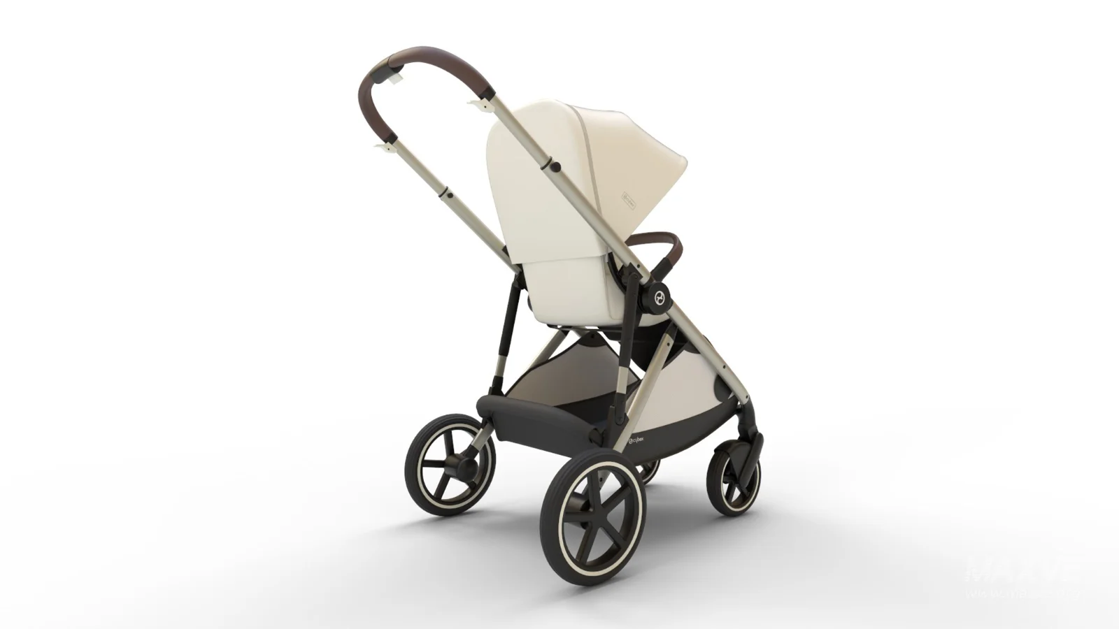 CYBEX Gazelle S Stroller Modular Double Stroller for Infant and Toddler Includes Detachable Shopping Basket - Image 4