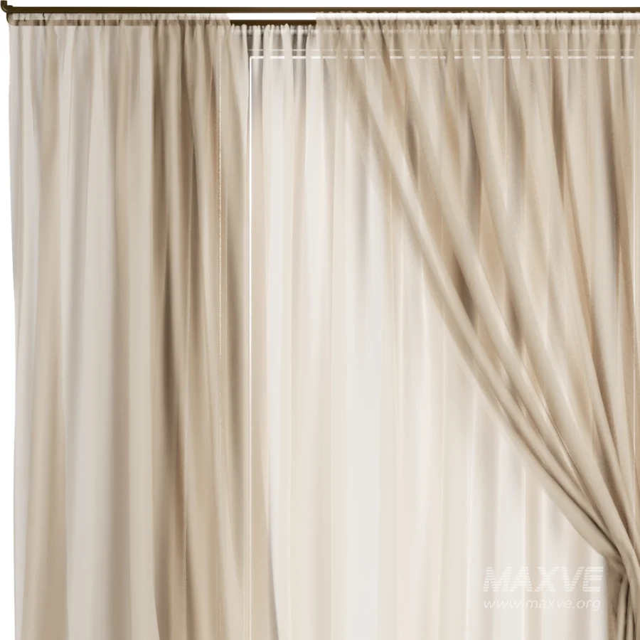 Silk and Cotton Curtain Set 120 - Image 5