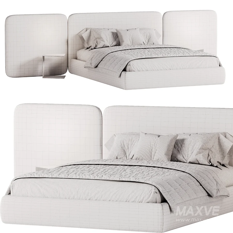 Modern Double Bed 02 - Image 2
