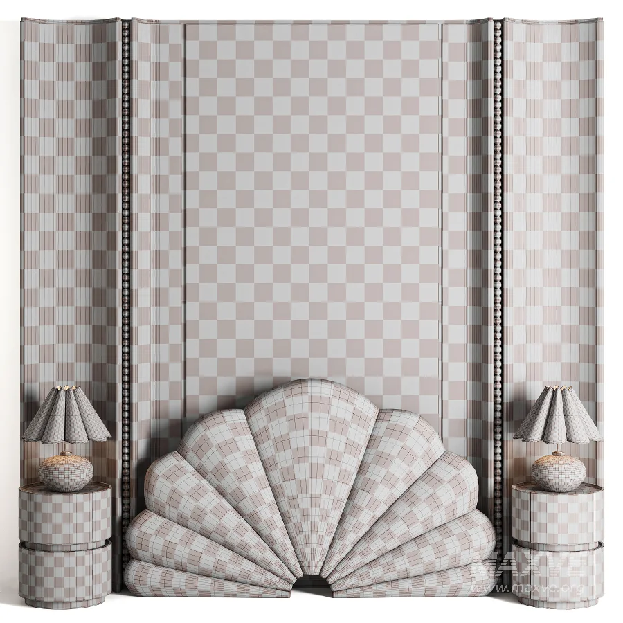 Vintage Crane Bed Set05 - Image 4