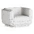 Clementine Dove Grey Woven Fabric Occasional Chair - Thumbnail 1