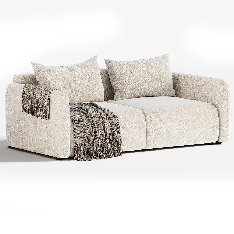 Straight sofa Kartos Velvet by divan - Image 1