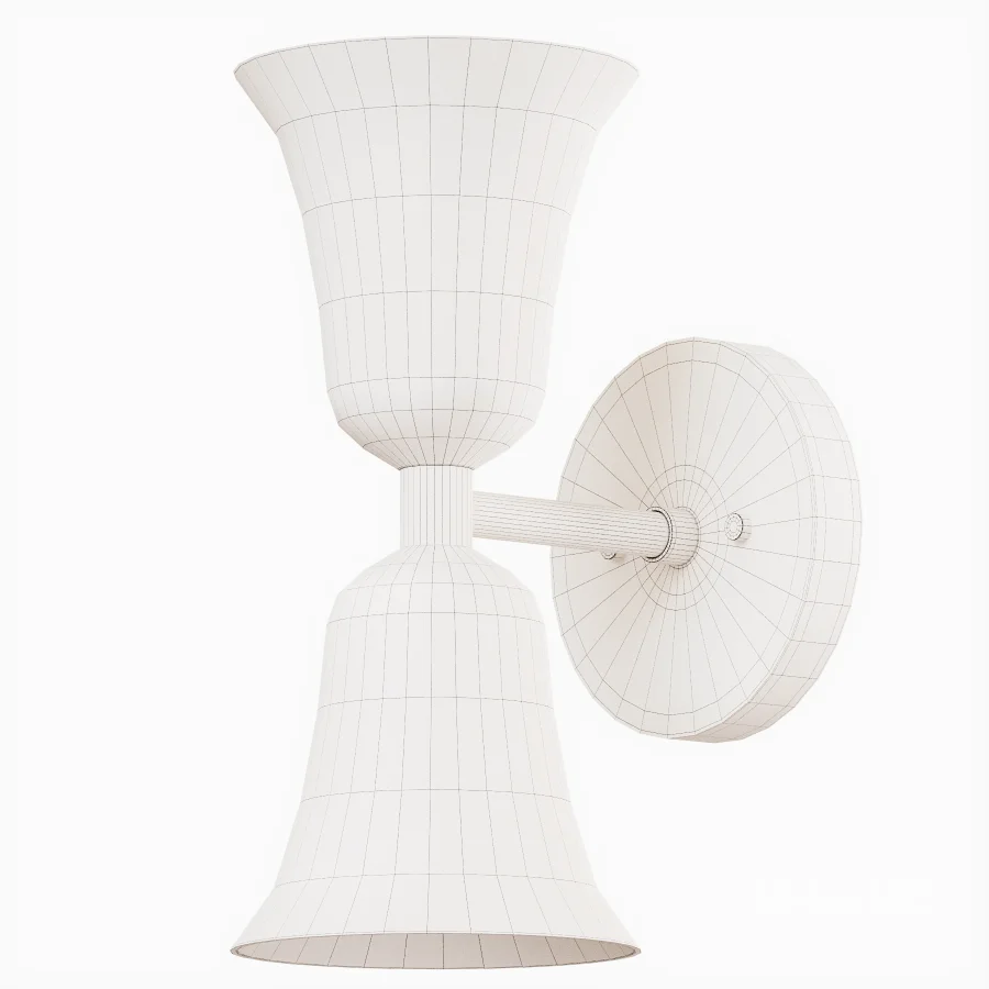 Brass Hourglass Sconce - Image 2