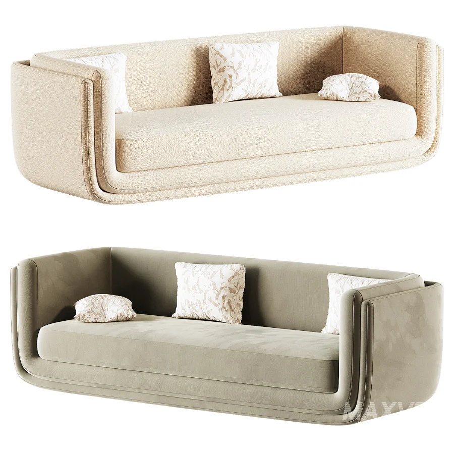 Clementine Dove Grey Woven 3 Seater Fabric Sofa - Image 6