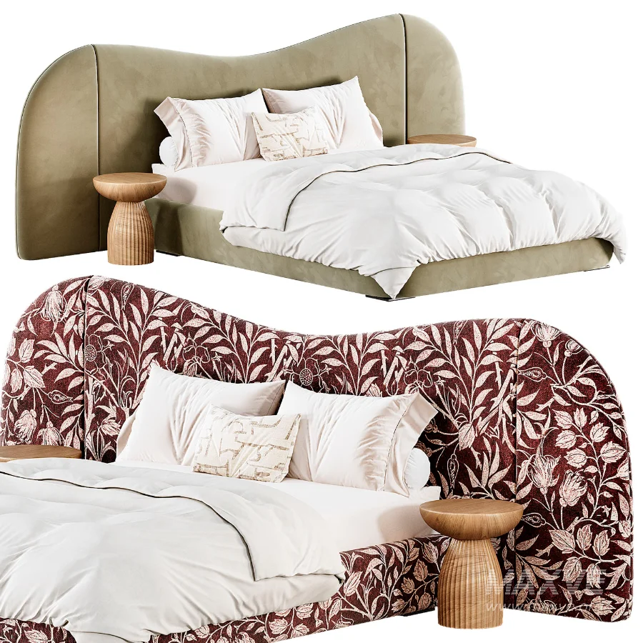 Lulu and Georgia Gladys Extended Headboard Platform Bed - Image 3