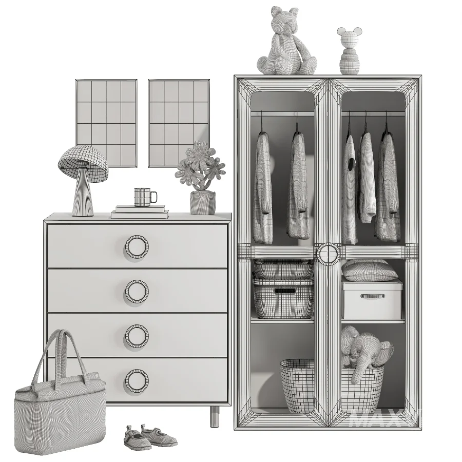 Child Wardrobe 01-Vente-unique - Image 5