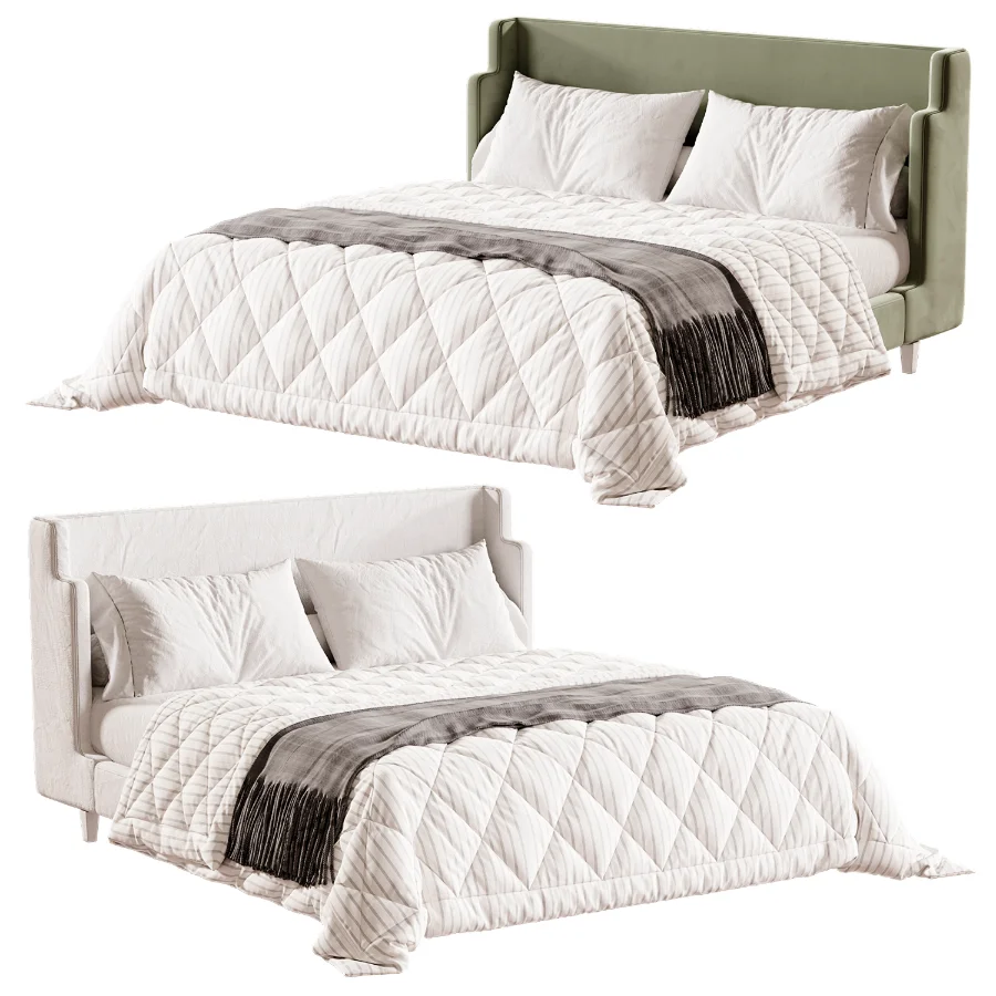 Julia Fabric Queen Bed - Image 4