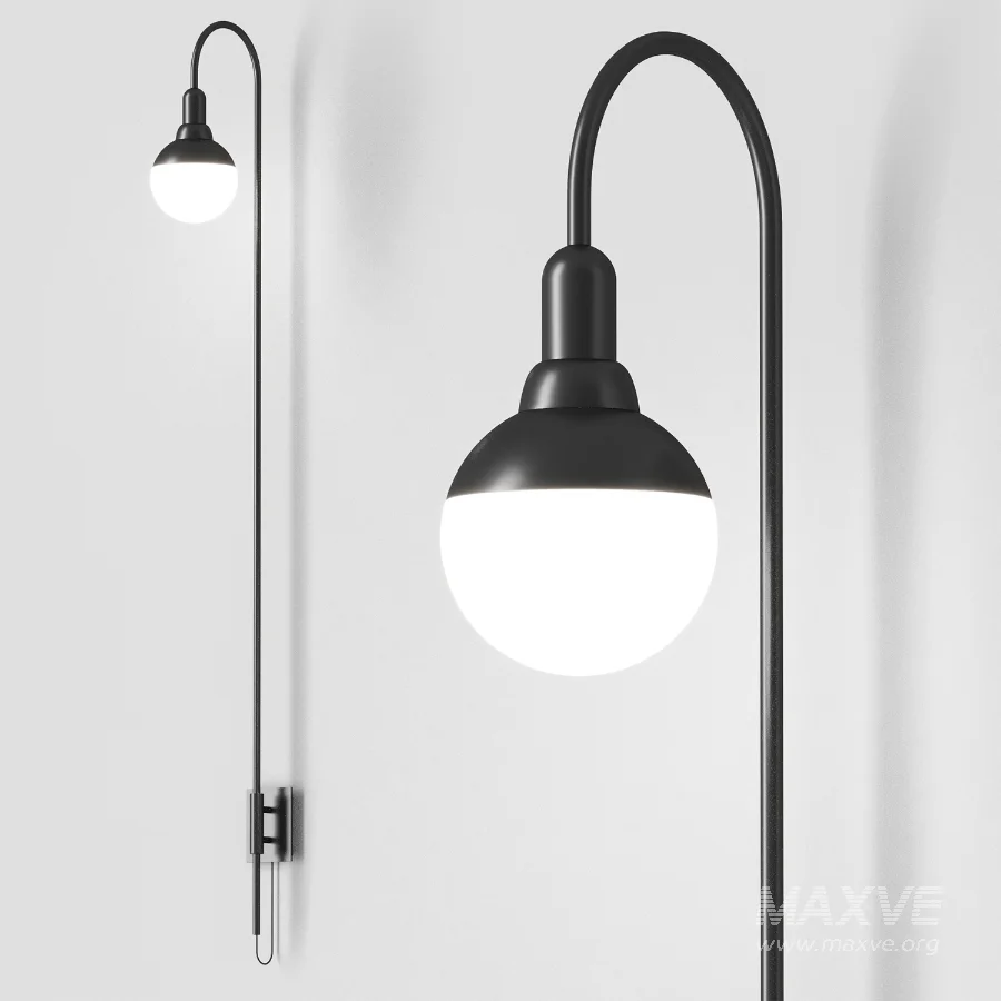 Helmet curve wall lamp by Aromas - Image 4