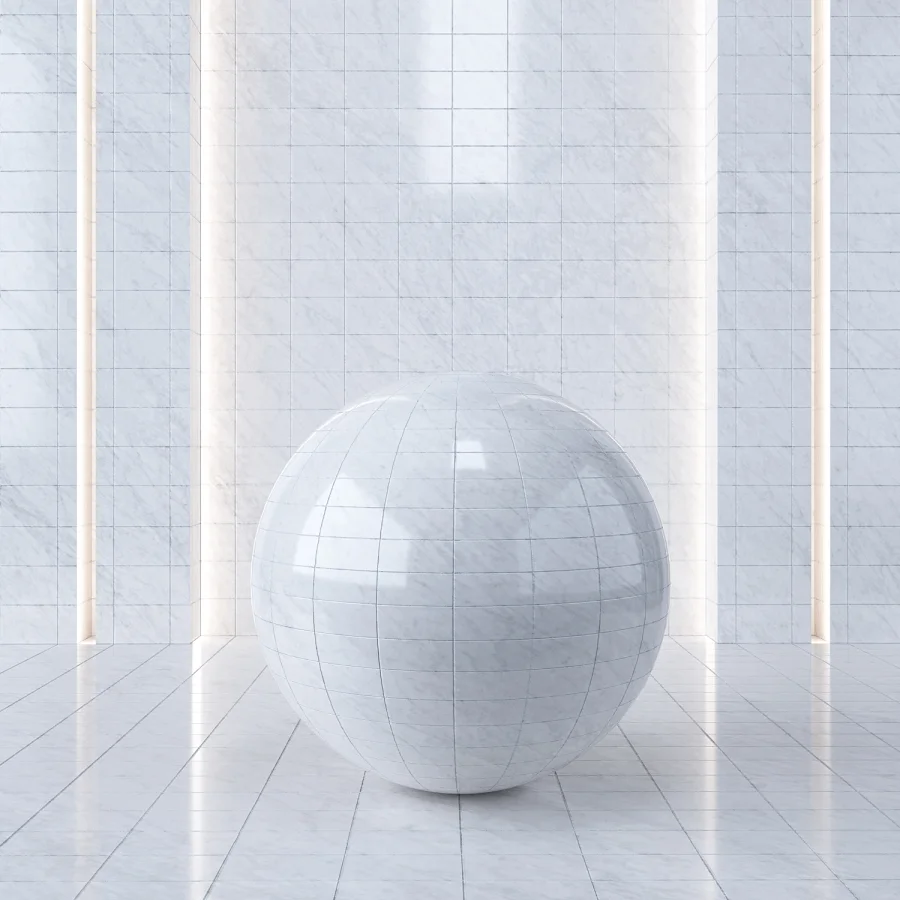Marble Tile White - Image 3