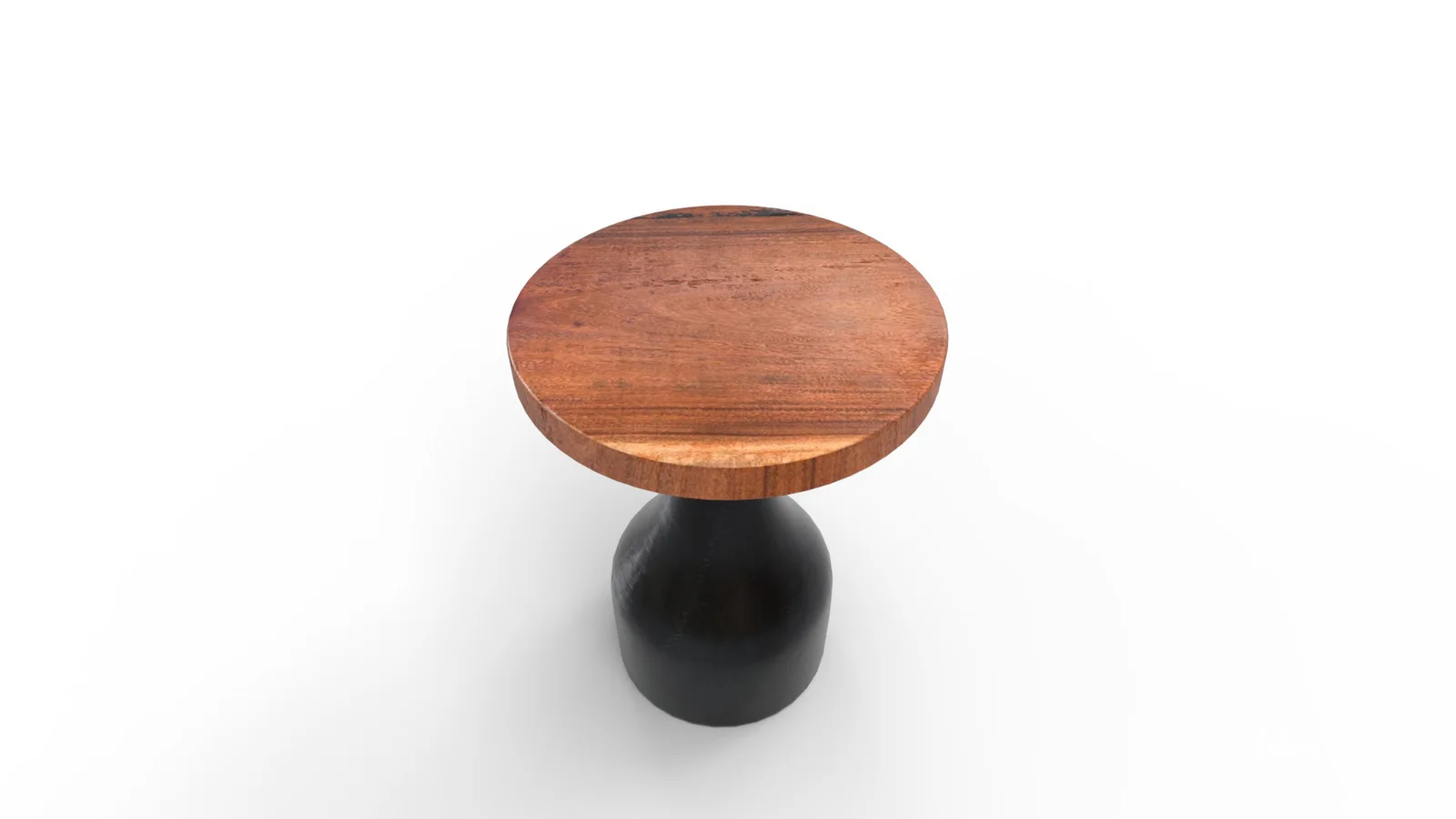 Solid Wood Pedestal End Table - Image 9