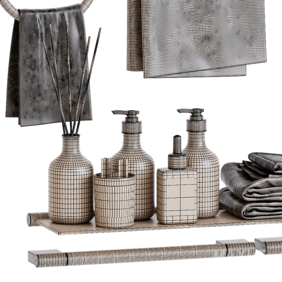 Decorative Bathroom Set 07 - Image 6