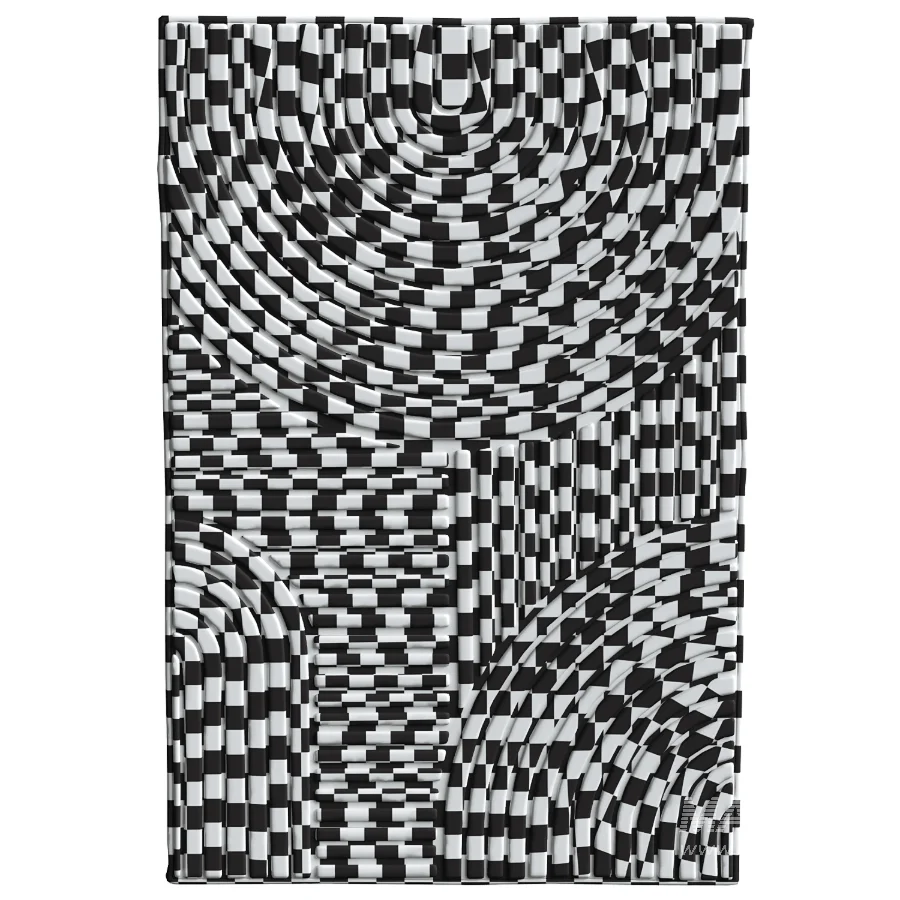 Embossed arches tufted rug - Image 7