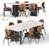 MODERN DINING TABLE AND CHAIRS - Thumbnail 1
