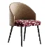 Simple Arm Chair with Upholstered Seat - Thumbnail 2
