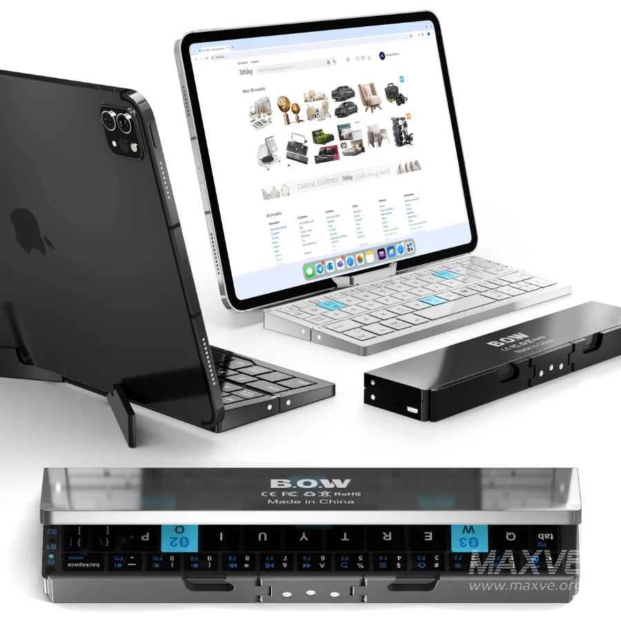 Bluetooth Keyboard Foldable iPad Pro - Image 3