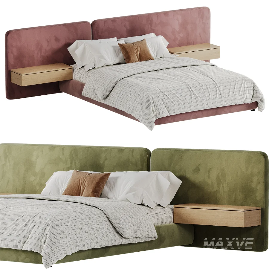 Modern Double Bed 05 - Image 3
