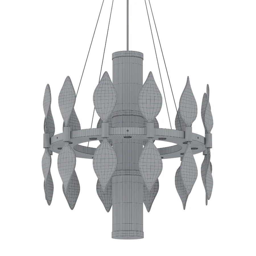 Shiny large 24-light chandelier - Image 2