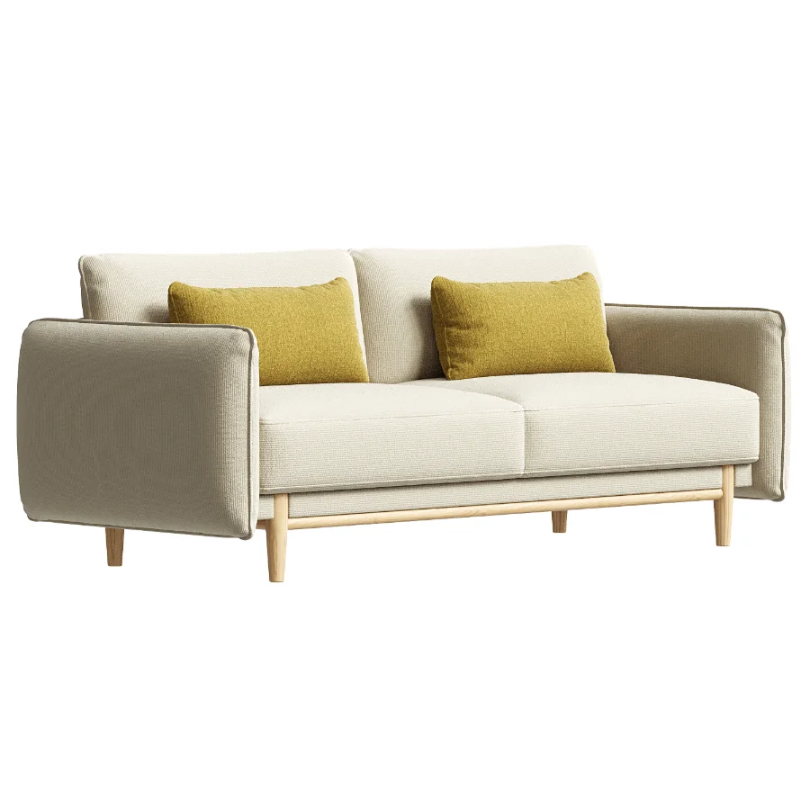 Louie 3 Seat Sofa Grey Linen - Image 4