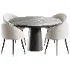 Boucle chair grey and Dining table Makoto - Thumbnail 2